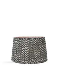 Pacific Lifestyle Chevron Mushroom Pleat Shade in Black, Size 40cm - thumbnail 1