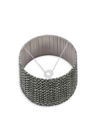 Pacific Lifestyle Chevron Mushroom Pleat Shade in Black, Size 40cm - thumbnail 2
