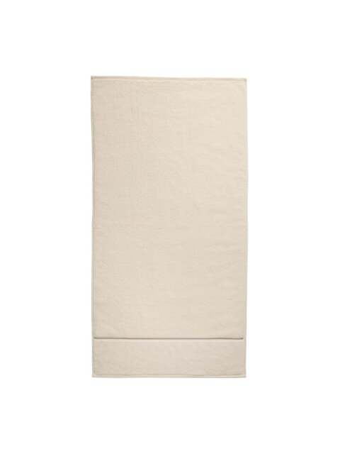 TURNER BIANCA Zero Twist Satin Stitch Cotton Bath Sheet in Natural, Cotton/Satin - image 1