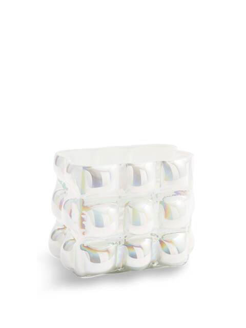 POLSPOTTEN Bubble Glass Vase Small in White