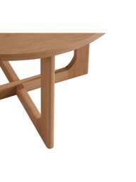 Barker and Stonehouse Olav Wood Round Dining Table in Neutral, Size 120cm - thumbnail 4