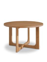 Barker and Stonehouse Olav Wood Round Dining Table in Neutral, Size 120cm - thumbnail 1