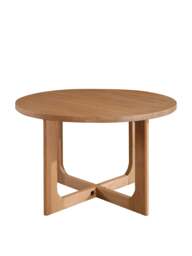 Barker and Stonehouse Olav Wood Round Dining Table in Neutral, Size 120cm - thumbnail 5