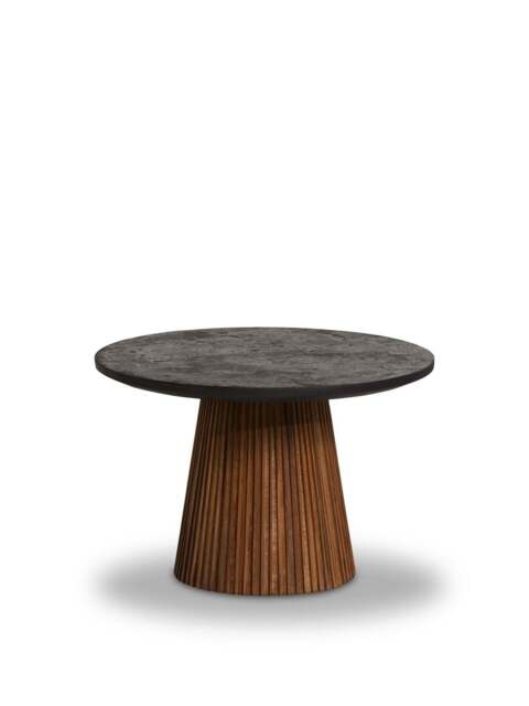 Barker and Stonehouse Trinidad Reclaimed Teak Wood Medium Round Coffee Table in Brown - image 1