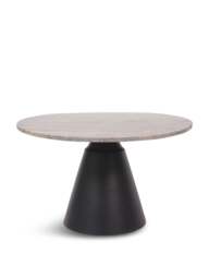 Libra Interiors Clifton Ii Charcoal Black And Dark Travertine Coffee Table in Grey, Size 299x60x60 - thumbnail 1
