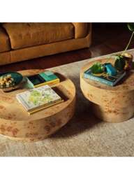 Barker and Stonehouse Castile Burl Veneer Side Table in Neutral - thumbnail 2