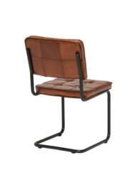 Barker and Stonehouse Byron Dining Chair, Light in Brown, Leather - thumbnail 3