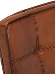 Barker and Stonehouse Byron Dining Chair, Light in Brown, Leather - thumbnail 4