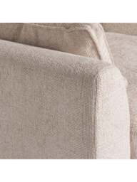 Barker and Stonehouse Harrington Plush Velvet Large Right Hand Corner Sofa in Neutral - thumbnail 4