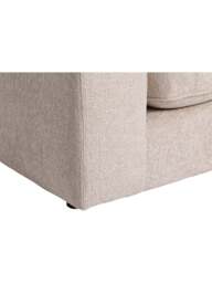 Barker and Stonehouse Harrington Plush Velvet Large Right Hand Corner Sofa in Neutral - thumbnail 5