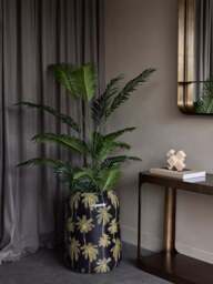 Libra Interiors Palm Vase Large Black - thumbnail 3