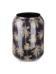 Libra Interiors Palm Vase Large Black - thumbnail 1