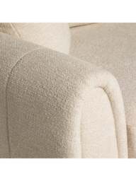 Barker and Stonehouse Damaris Fabric Modular 1 Seat Sofa Unit With Left Ar in Neutral - thumbnail 3