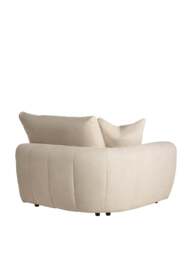 Barker and Stonehouse Damaris Fabric Modular 1 Seat Sofa Unit With Left Ar in Neutral - thumbnail 5