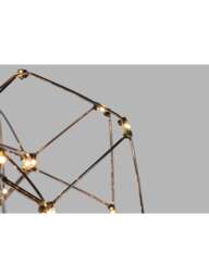 Heal's Supernova Led Oval Pendant Chrome in Black, Size 150x47x47 - thumbnail 3