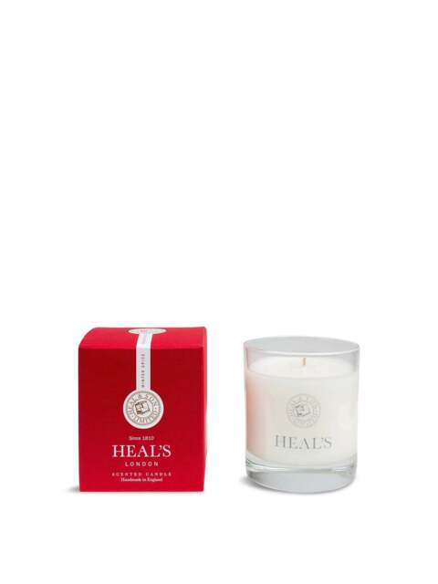 Heal's Winter Spice Scented Glass Candle in White