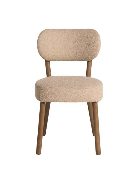 Barker and Stonehouse Dove Boucle Dining Chair in Neutral - image 1