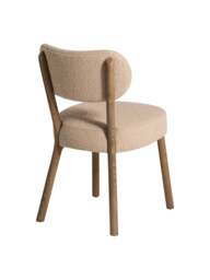 Barker and Stonehouse Dove Boucle Dining Chair in Neutral - thumbnail 5