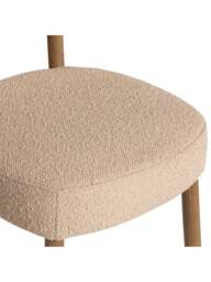 Barker and Stonehouse Dove Boucle Dining Chair in Neutral - thumbnail 4
