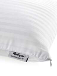 Relyon Superior Comfort Slim Latex Pillow in White, Cotton, Size Standard - thumbnail 3