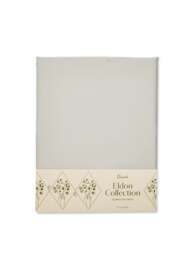 Fenwick at Home Eldon Fitted Sheet Grey in Cool Grey, Cotton, Size Double
