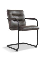 Barker and Stonehouse Rigel Dining Chair in Brown, Leather