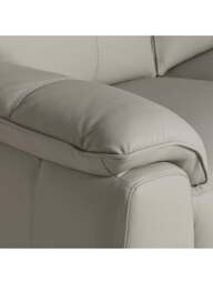 Barker and Stonehouse Fiore 2 Seater Sofa in Grey, Leather - thumbnail 3