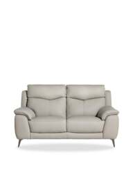 Barker and Stonehouse Fiore 2 Seater Sofa in Grey, Leather