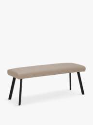 Barker and Stonehouse Belize Bench in Taupe, Leather