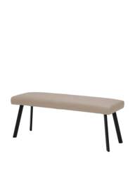 Barker and Stonehouse Belize Bench in Taupe, Leather - thumbnail 4