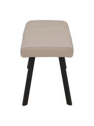 Barker and Stonehouse Belize Bench in Taupe, Leather - thumbnail 5
