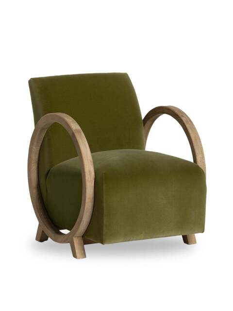 Barker and Stonehouse Kerris Accent Chair in Green - image 1