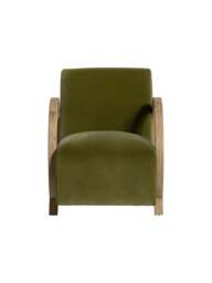 Barker and Stonehouse Kerris Accent Chair in Green - thumbnail 3