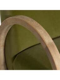 Barker and Stonehouse Kerris Accent Chair in Green - thumbnail 4