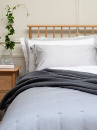 Fenwick at Home Kingston Egyptian Cotton Quilted Bedspread Grey - thumbnail 1