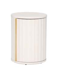 Barker and Stonehouse Lucia Right Hand Bedside Table in White Mahogany - thumbnail 3