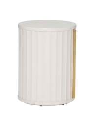 Barker and Stonehouse Lucia Right Hand Bedside Table in White Mahogany - thumbnail 2
