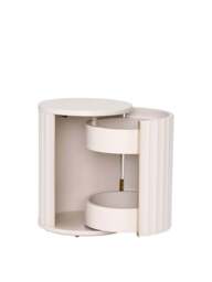 Barker and Stonehouse Lucia Right Hand Bedside Table in White Mahogany - thumbnail 4
