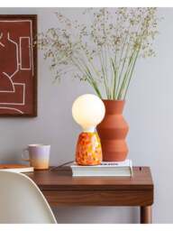 Heal's Confetti Table Lamp Small in Pink, Glass, Size 12x10x10 - thumbnail 3