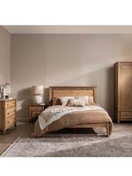 Barker and Stonehouse Selene Mindi Wood King Bed Frame in Brown - thumbnail 2