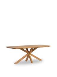 Barker and Stonehouse Bergen Solid Ash Wood Dining Table Seats 4 in Neutral, Size 200cm
