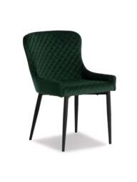 Barker and Stonehouse Rivington Velvet Dining Chair in Green