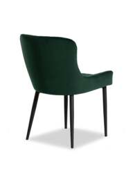 Barker and Stonehouse Rivington Velvet Dining Chair in Green - thumbnail 3