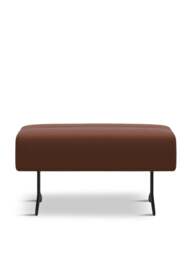 Barker and Stonehouse Stella Large Ottoman in Brown, Leather