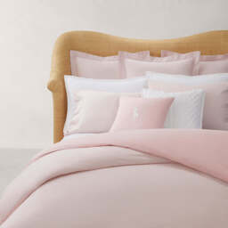 Ralph Lauren Home Oxford Housewife Pillowcase Pair Pink in Rosette, Cotton, Size Standard - thumbnail 2