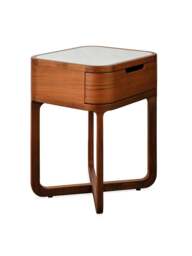 Heal's Anais Bedside Table Walnut in Brown - thumbnail 2