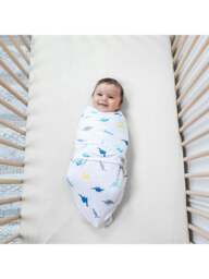 aden + anais Essential Wrap Swadles 3-Pack in Toile, Cotton, Size 0-3M - thumbnail 3