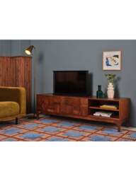 Heal's Zarina Media Unit in Walnut, Size W163 x D42 - thumbnail 2