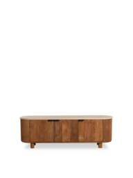Barker and Stonehouse Panama Faux Stone Tv Dresser in Brown