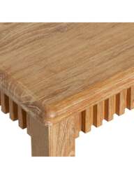 Barker and Stonehouse Selene Mindi Wood Stool in Brown - thumbnail 3